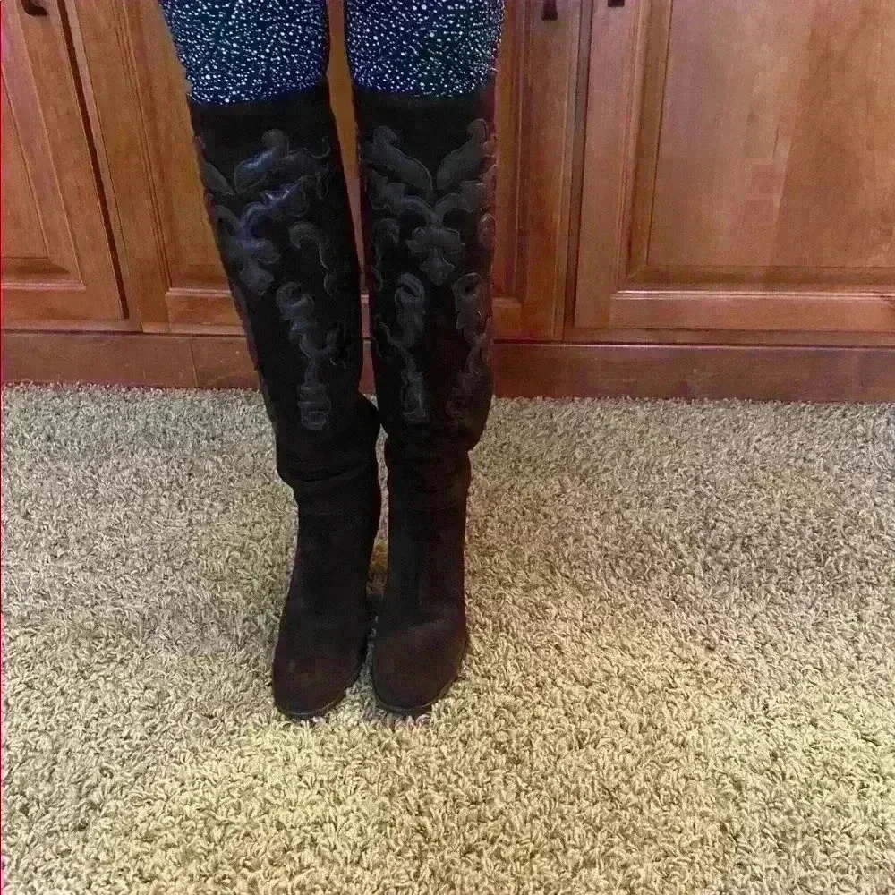 Prada Brown Suede Boots - Picture 4 of 7